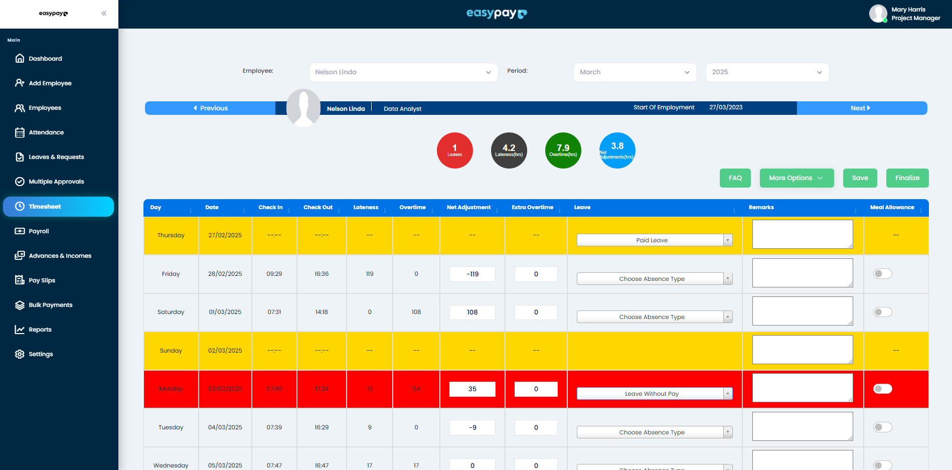 Timesheet